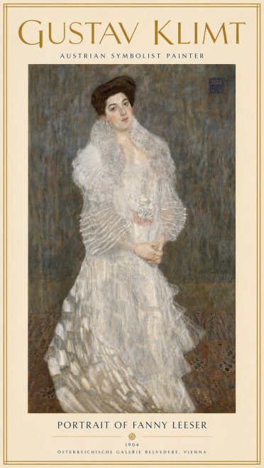 Klimt Portrait of Fanny Leeser No4 - Plakát