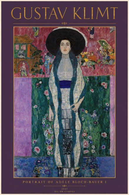 Klimt Portrait of Adele Bloch-bauer I No3 - Plakát