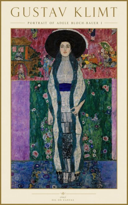 Klimt Portrait of Adele Bloch-bauer I No6 - Plakát