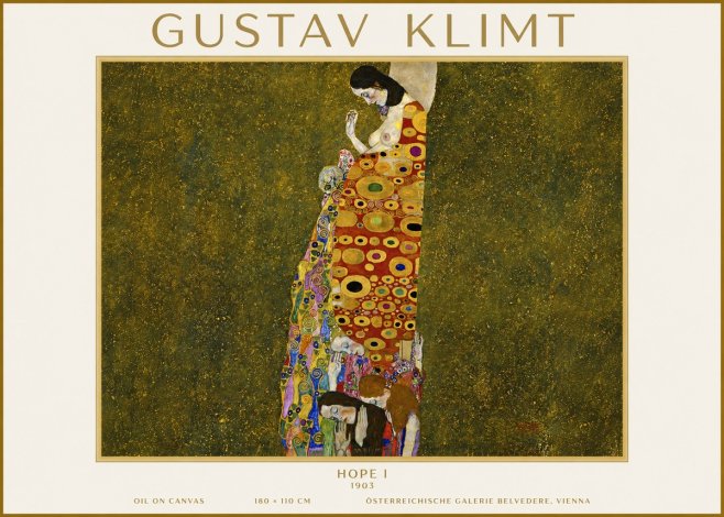 Klimt Hope I No4 - Plakát