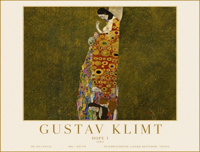 Klimt Hope I No6 - Plakát