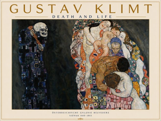 Klimt Death and Life No4 - Plakát