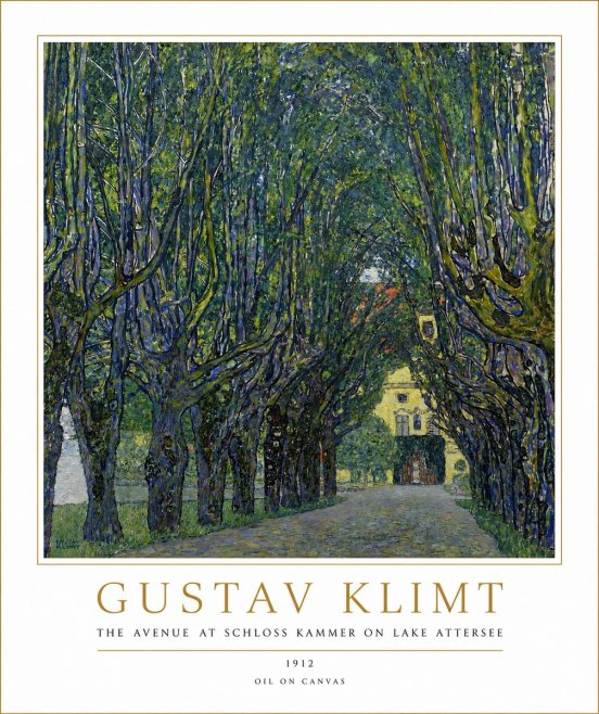 Klimt The Avenue at Schloss Kammer on Lake Attersee No2 - Plakát