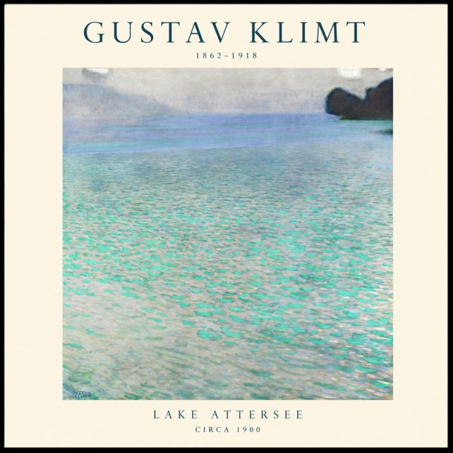 Klimt Lake Attersee No1 - Plakát