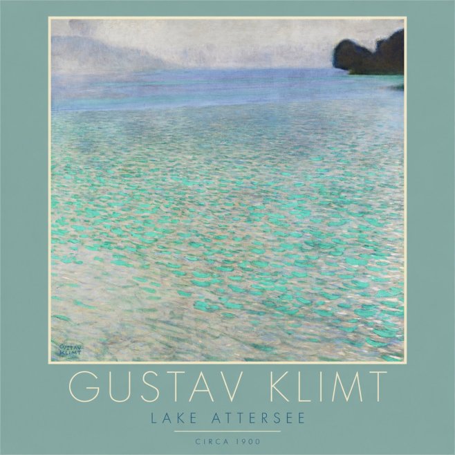 Klimt Lake Attersee No2 - Plakát