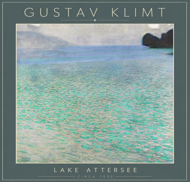 Klimt Lake Attersee No4 - Plakát