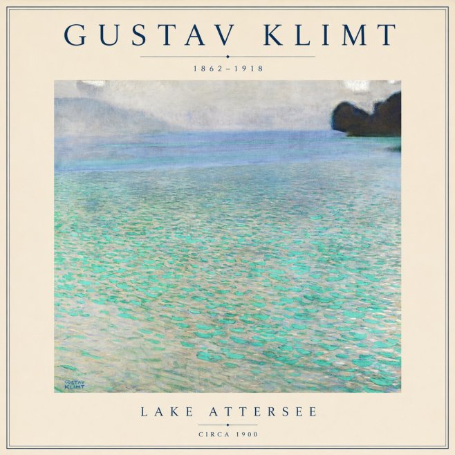 Klimt Lake Attersee No5 - Plakát