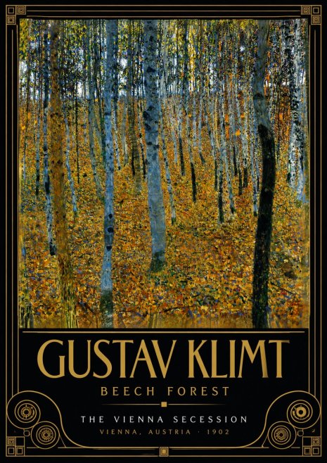 Klimt Beech Forest No5 - Plakát