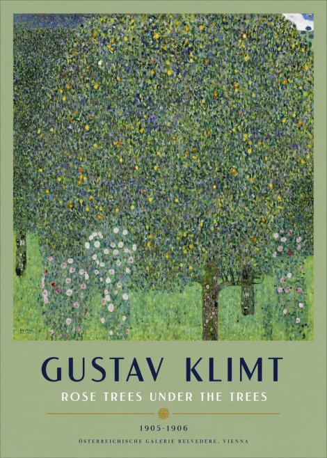 Klimt Rose Trees Under the Trees No2 - Plakát