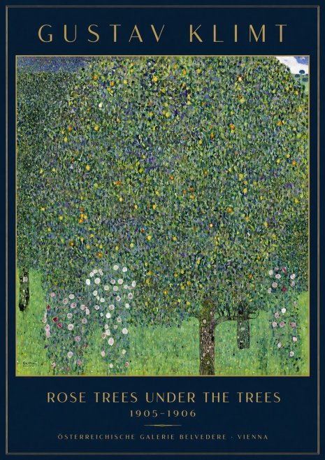 Klimt Rose Trees Under the Trees No3 - Plakát