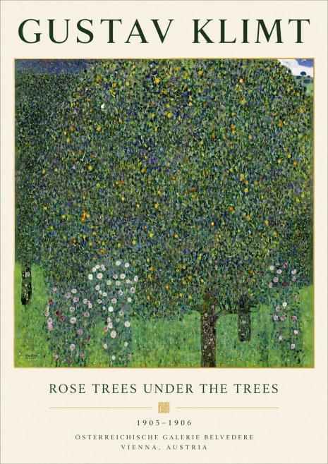 Klimt Rose Trees Under the Trees No4 - Plakát