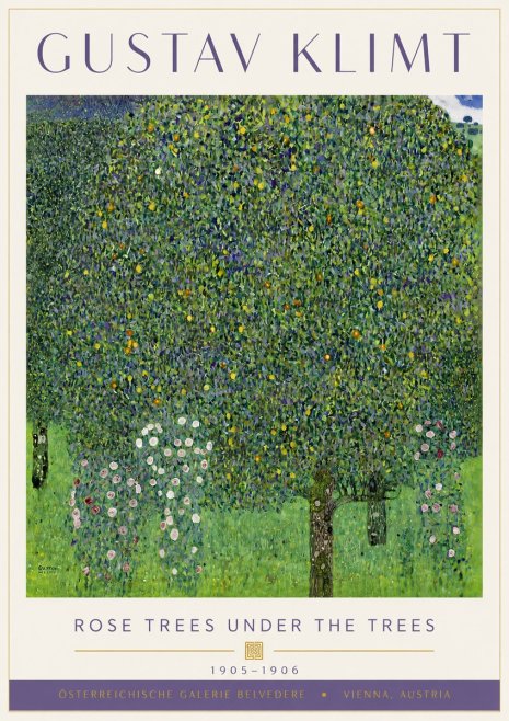 Klimt Rose Trees Under the Trees No6 - Plakát