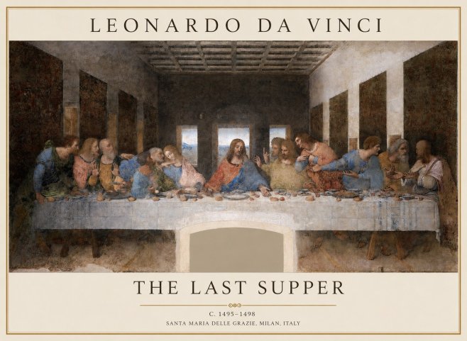 Leonardo da Vinci The Last Supper No1 - Plakát