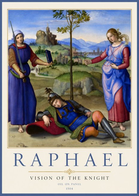 Raphael Vision of the Knight No2 - Plakát