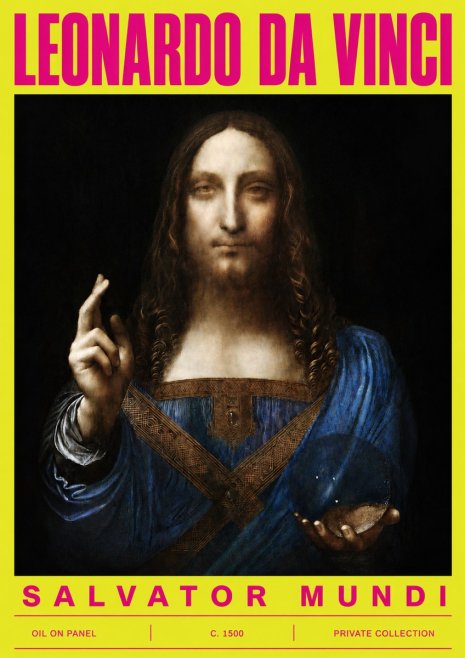 Leonardo da Vinci Salvator Mundi No5 - Plakát