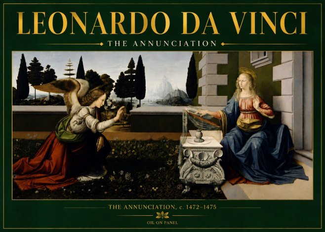 Leonardo da Vinci The Annunciation No5 - Plakát