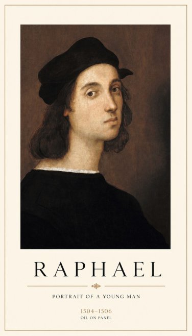 Raphael Portrait of a Young Man No1 - Plakát