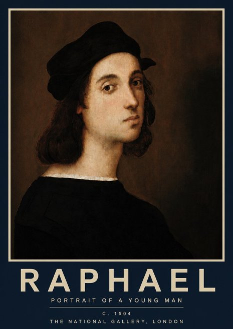 Raphael Portrait of a Young Man No2 - Plakát