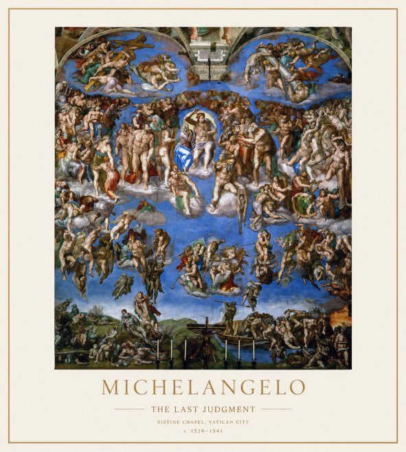 Michelangelo The Last Judgment No1 - Plakát