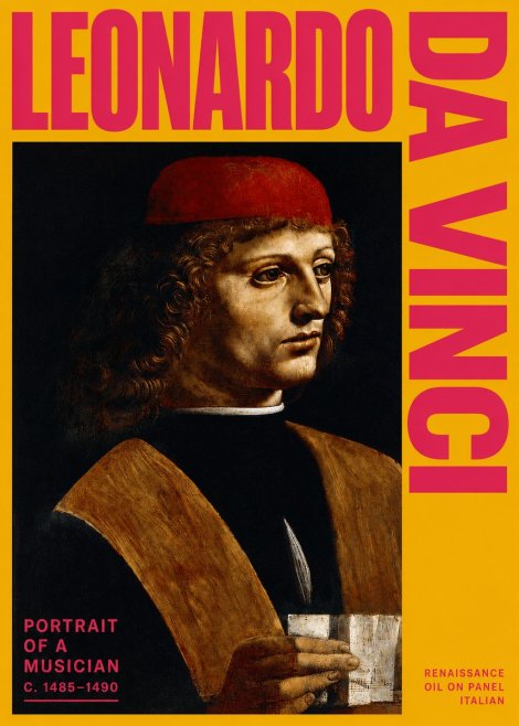Leonardo da Vinci Portrait of a Musician No2 - Plakát