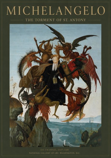 Michelangelo The Torment of St. Antony No4 - Plakát