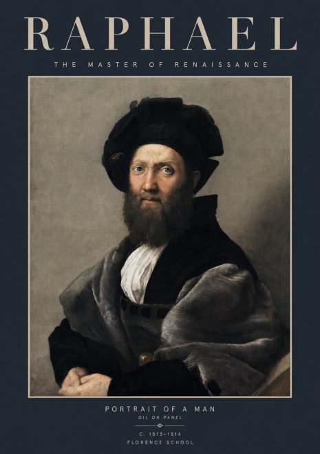 Raphael Portrait of a Man No2 - Plakát