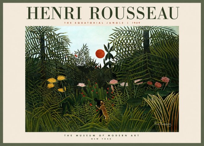 Rousseau The Equatorial Jungle III No2 - Plakát