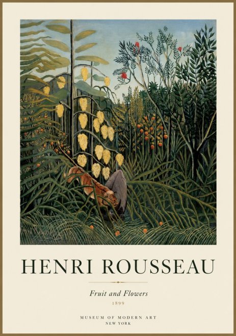 Rousseau Fruit and Flowers No1 - Plakát