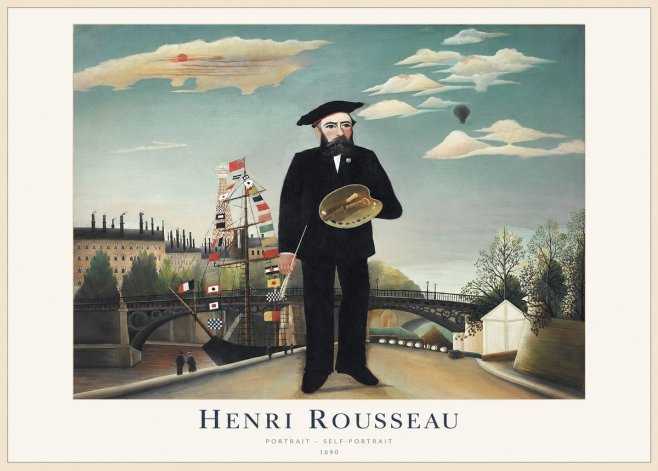 Rousseau Portrait - Self-portrait No1 - Plakát