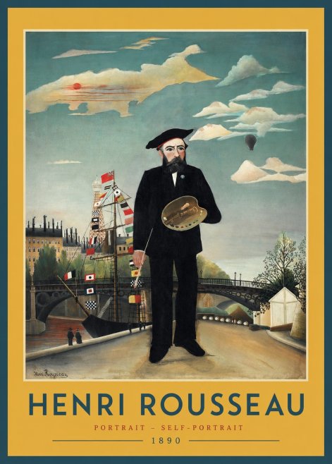 Rousseau Portrait - Self-portrait No2 - Plakát