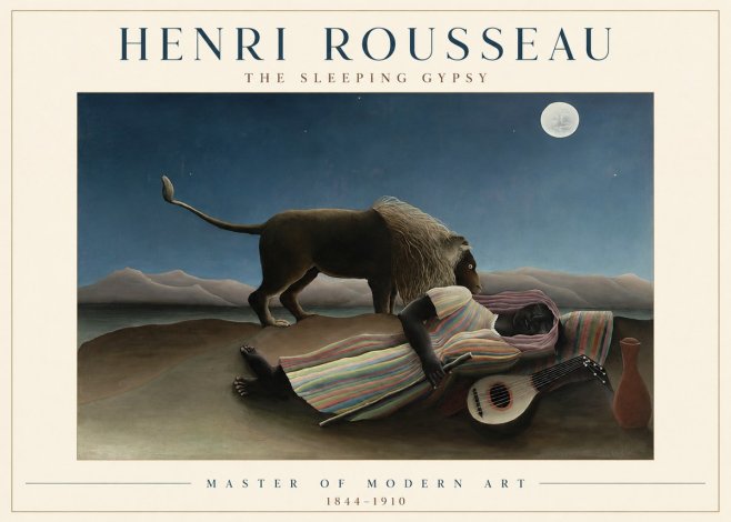 Rousseau The Sleeping Gypsy No1 - Plakát