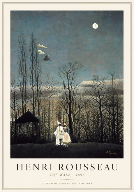 Rousseau The Walkers at Evening No2 - Plakát
