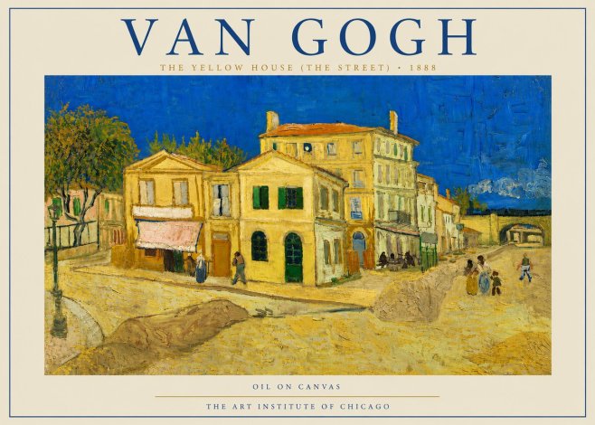 Van Gogh The Yellow House (the Street) No5 - Plakát