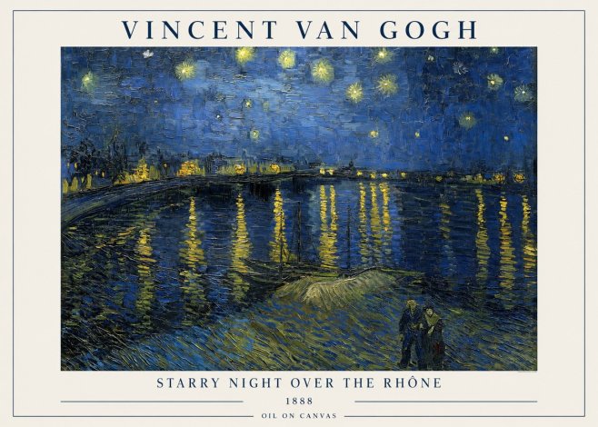 Van Gogh Starry Night over the Rhône No1 - Plakát