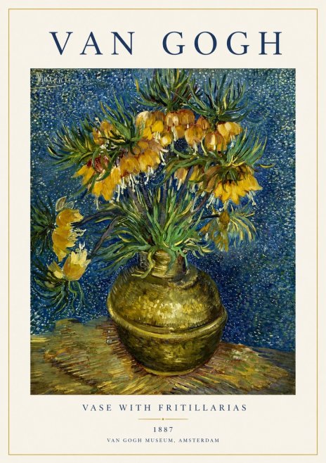 Van Gogh Vase with Fritillarias No1 - Plakát