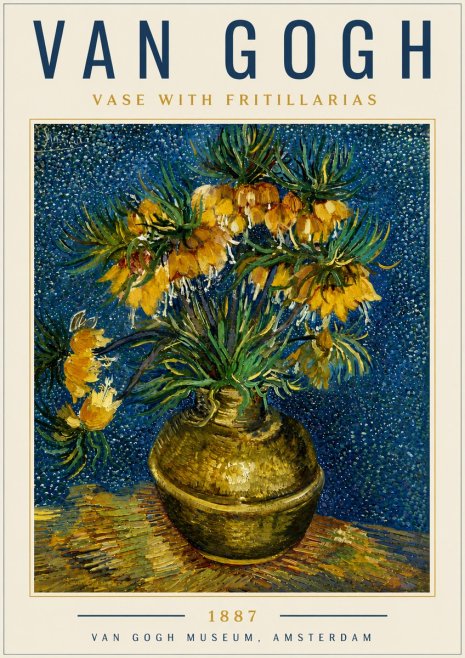 Van Gogh Vase with Fritillarias No6 - Plakát