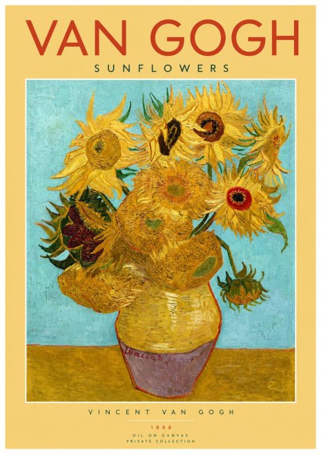 Van Gogh Sunflowers I No2 - Plakát