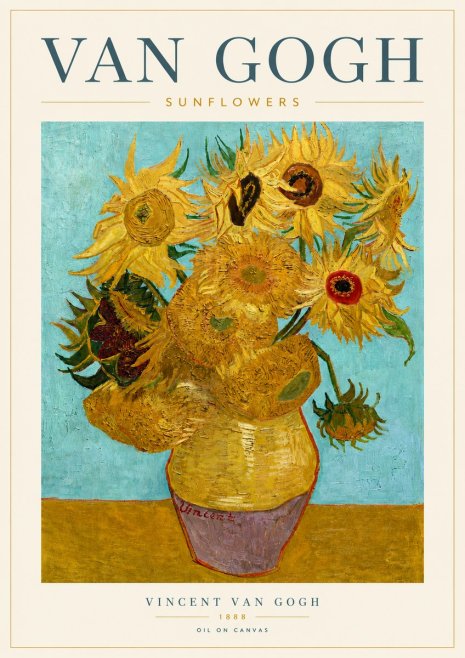 Van Gogh Sunflowers I No5 - Plakát