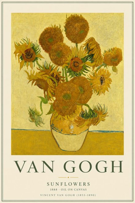 Van Gogh Sunflowers II No2 - Plakát