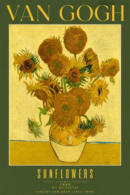 Van Gogh Sunflowers II No5 - Plakát