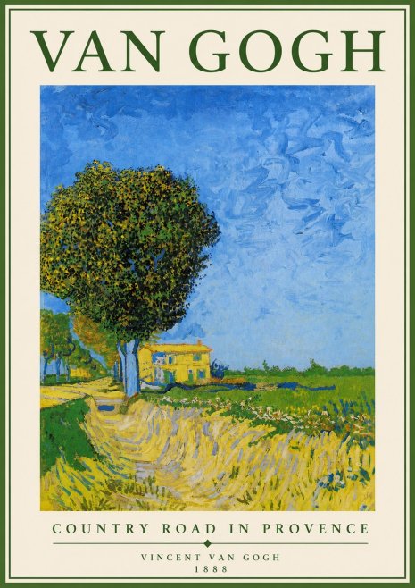 Van Gogh Country Road in Provence II No4 - Plakát
