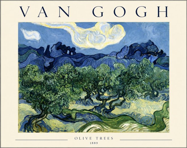 Van Gogh Olive Trees No1 - Plakát