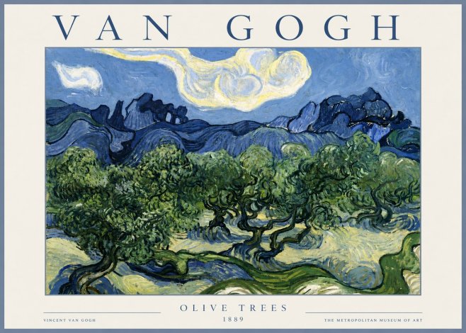 Van Gogh Olive Trees No4 - Plakát