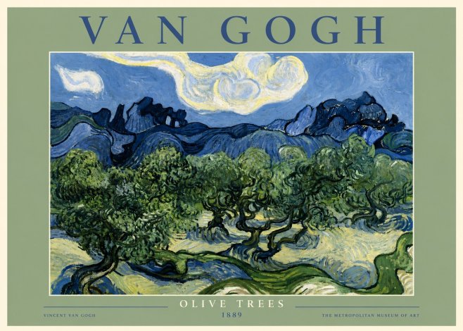 Van Gogh Olive Trees No5 - Plakát