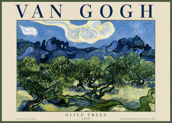 Van Gogh Olive Trees No6 - Plakát