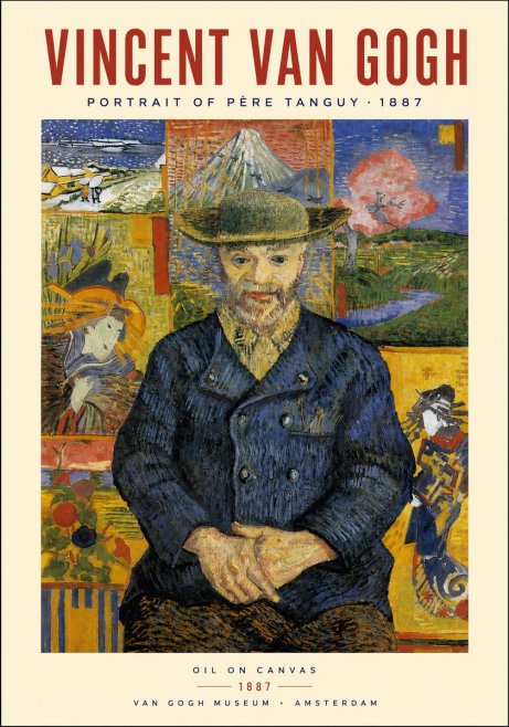 Van Gogh Portrait of Père Tanguy I No3 - Plakát
