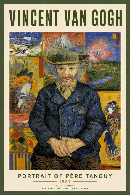 Van Gogh Portrait of Père Tanguy I No4 - Plakát