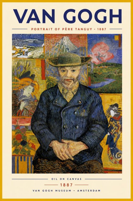 Van Gogh Portrait of Père Tanguy I No5 - Plakát