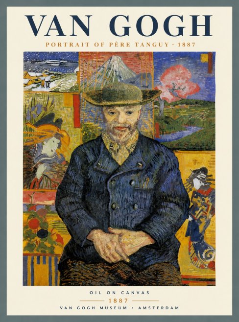 Van Gogh Portrait of Père Tanguy I No6 - Plakát