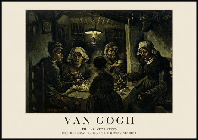 Van Gogh The Potato Eaters II No1 - Plakát